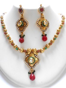 Polki Necklace Set